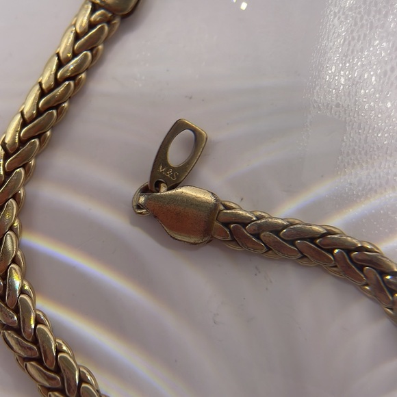 Vintage M&S Mark and Spencer Gold Tone Chain Link Statement Bracelet - Picture 3 of 3